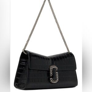 SOLD ❌ Brand New, Authentic Marc Jacobs The Croc-Embossed St. Marc Shoulder Bag